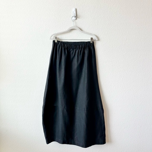 Shirin Guild Linen Skirt in Black Size Medium - Picture 5 of 10